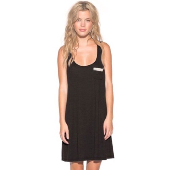Lucky Brand Dresses & Skirts - Lucky Brand Crochet Racerback Swim Coverup Dress